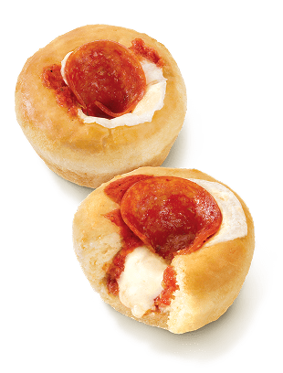 Mini pepperoni pizza muffins